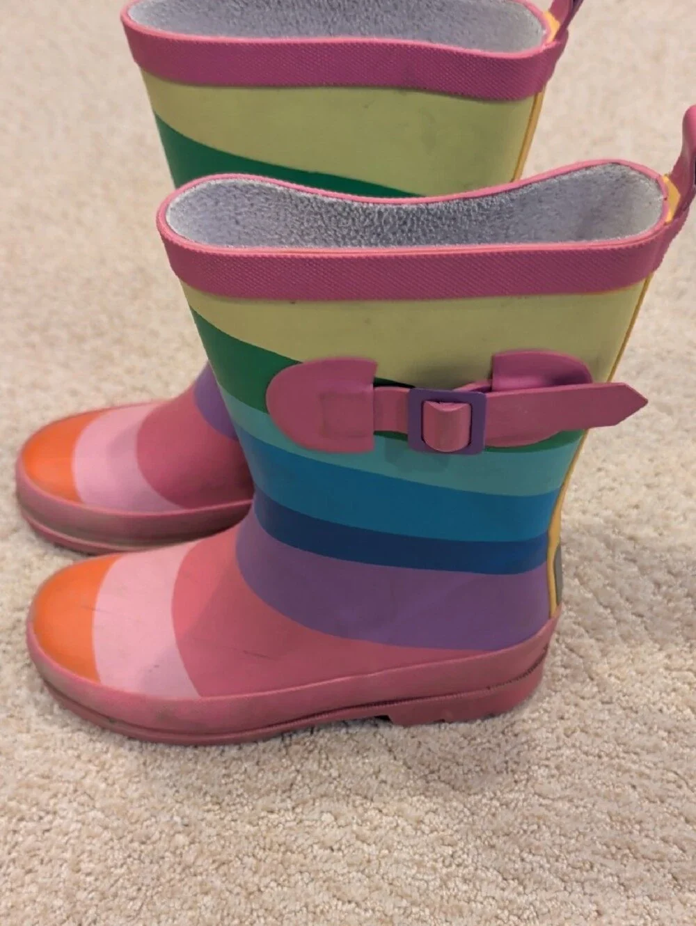 Next Kids Rainbow Stripe Rain Boots - Size 1